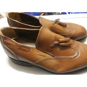 British Walkers men's size 10 brown leather tassel oxfords loafers Made in USA